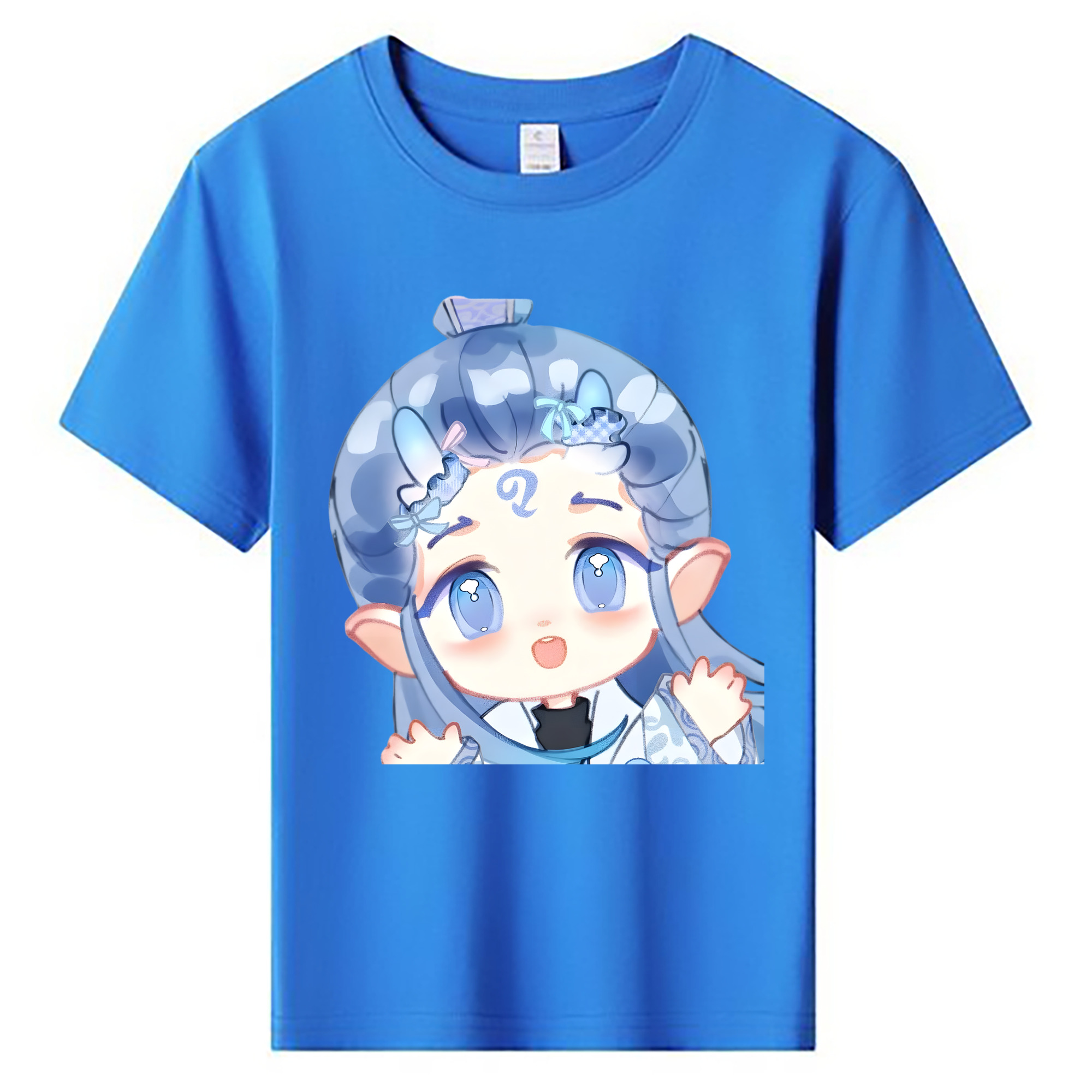 （画像用） Ne Zha 2 ナタ 魔童の大暴れ 綿100％キッズTシャツ（フロントプリント）